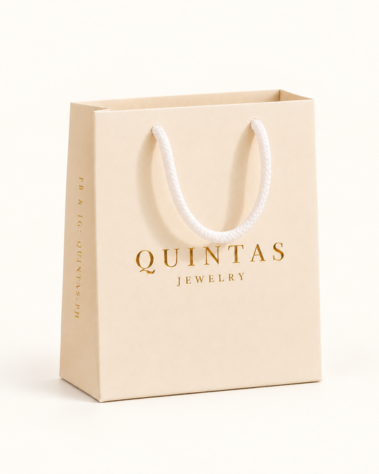 QUINTAS Paper Bag on original light offwhite with a soft subtle gradient and light shadow