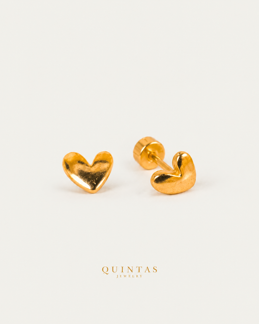 Pure Love Flatback Earrings, full physical-source view, neutral greige