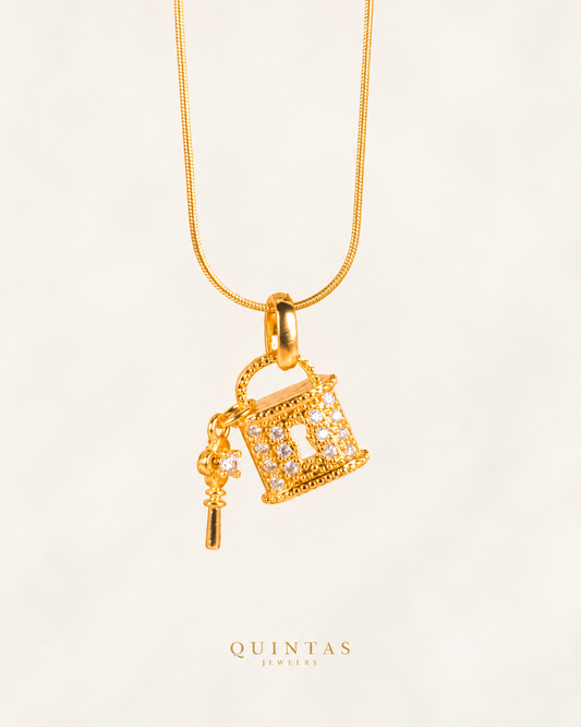Secret Keeper Necklace — actual Snake chain, off-white