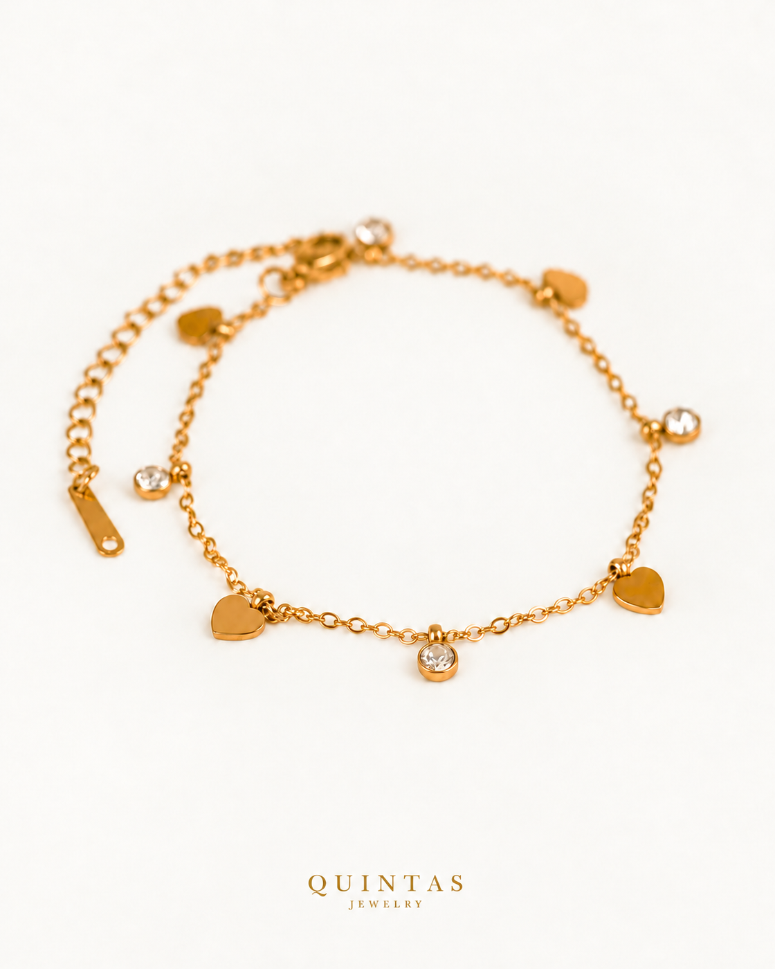 Agatha Hearts and Diamonds Bracelet — off-white main photo