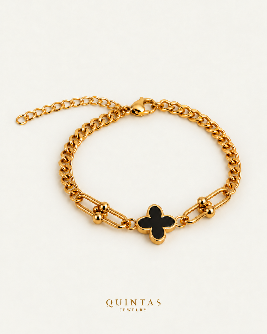 Classic Clover Fleur Bracelet — main photo with Quintas logo