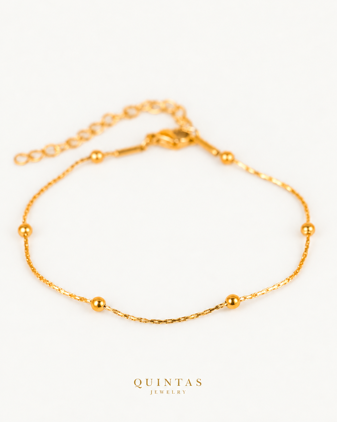 Lucia Bead Bracelet — Gold larger main photo