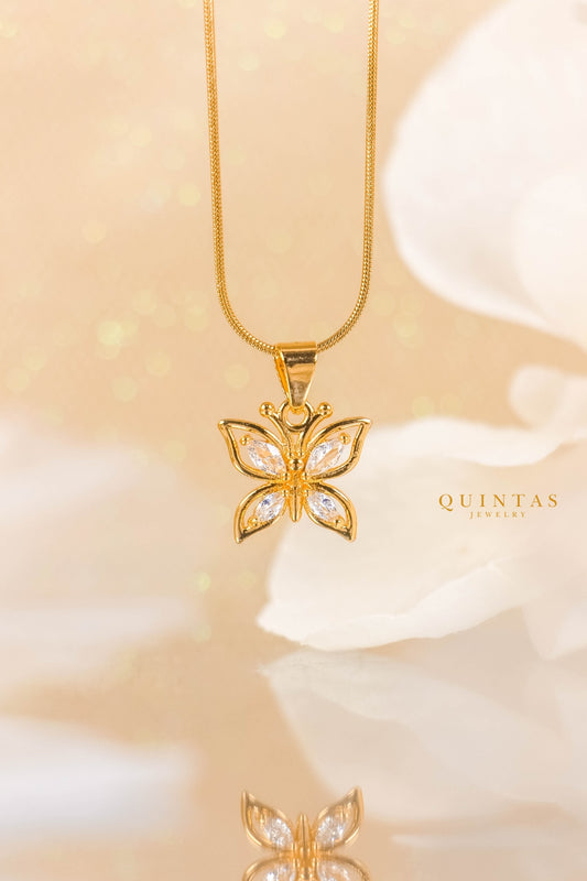 Enchanted Glass Butterfly Necklace