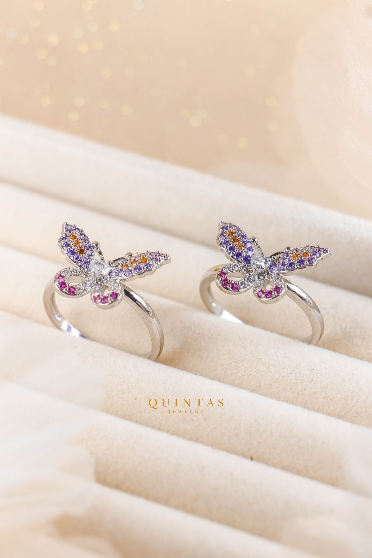 Arcadia Silver Butterfly Ring (Adjustable)
