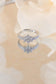 Crystal Flower Silver Ring (Adjustable)