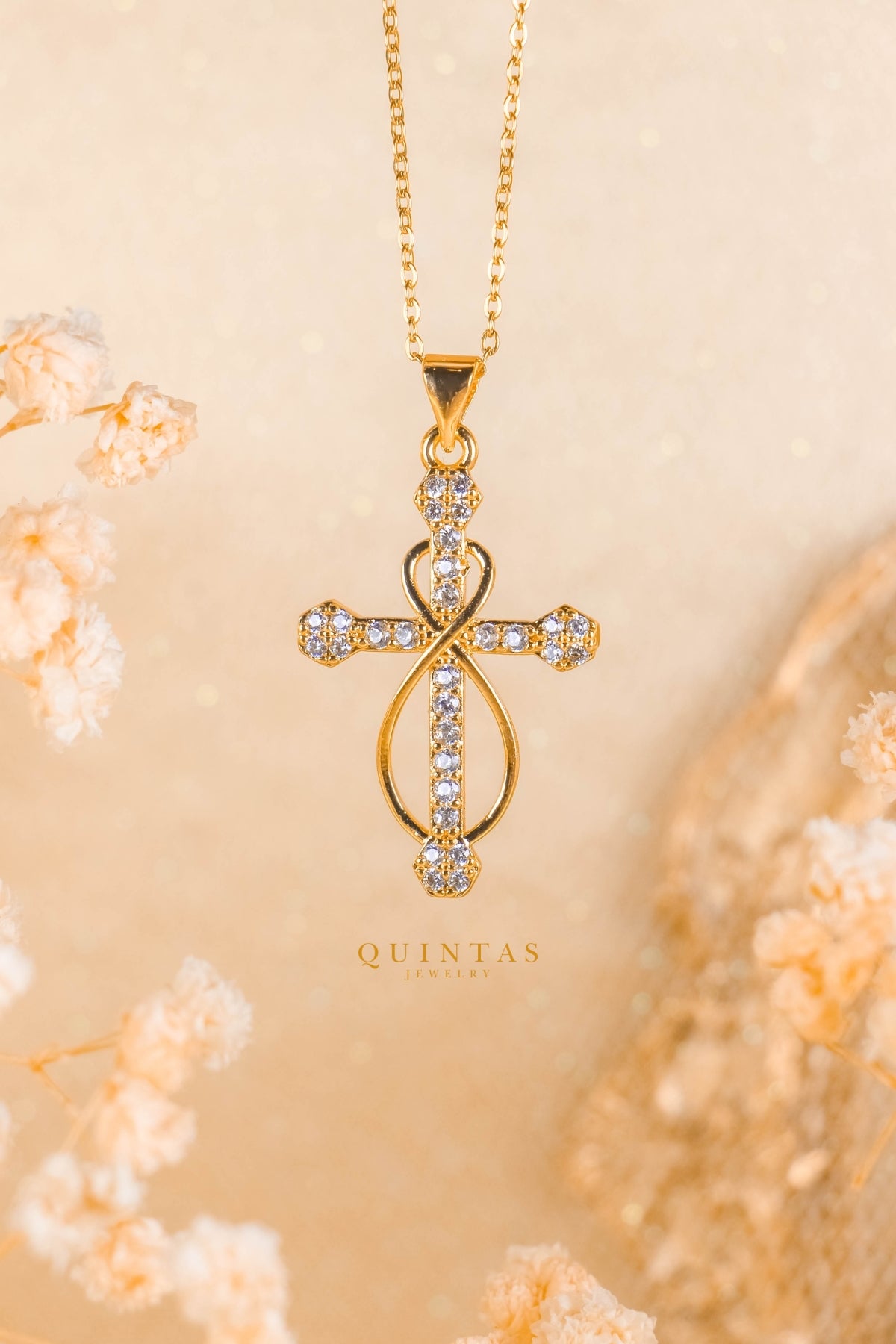 Infinity Faith Cross Necklace