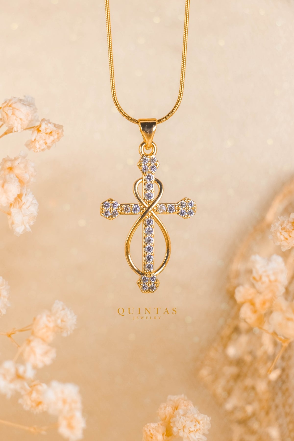 Infinity Faith Cross Necklace