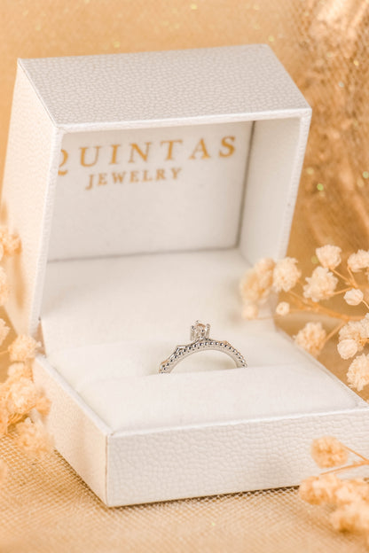 Vivienne Silver Crown Ring (Adjustable)
