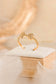 Delicate Ribbon Heart Ring (Adjustable)