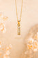 Gold Bar Charm Necklace