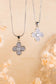 Diamond Clover Silver Necklace