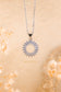 Anata Circle Diamond Silver Necklace