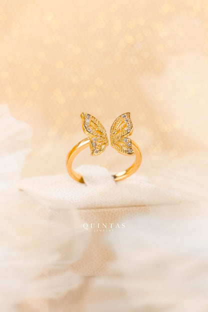 Charlotte Butterfly Ring (Adjustable)