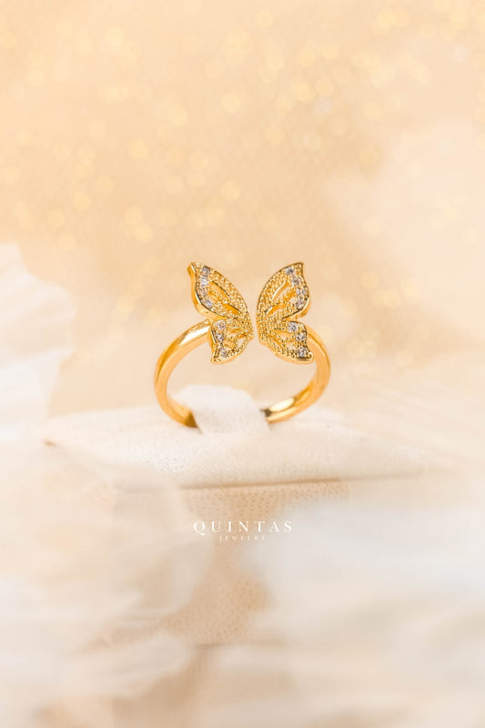 Charlotte Butterfly Ring (Adjustable)