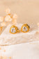 Aria Diamond Heart Stud Earrings
