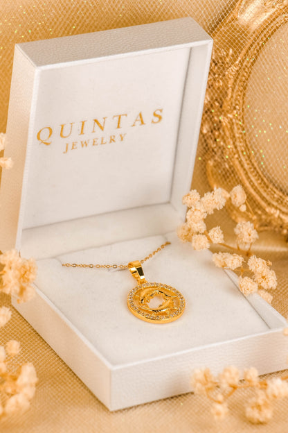 QUINTAS Zodiac Sign 18k Necklace