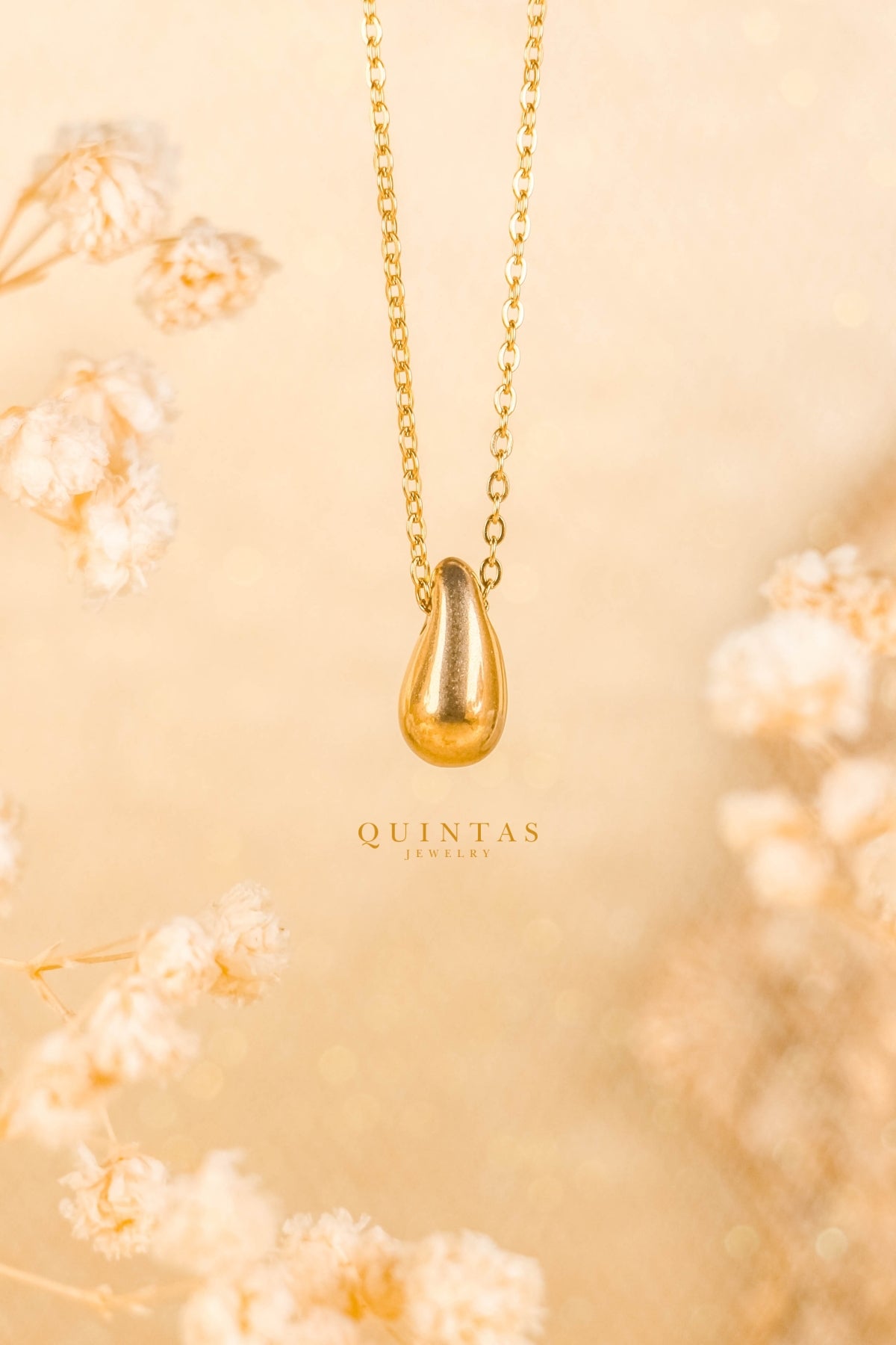 Golden Teardrop Necklace