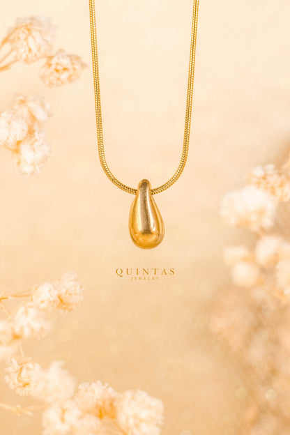 Golden Teardrop Necklace