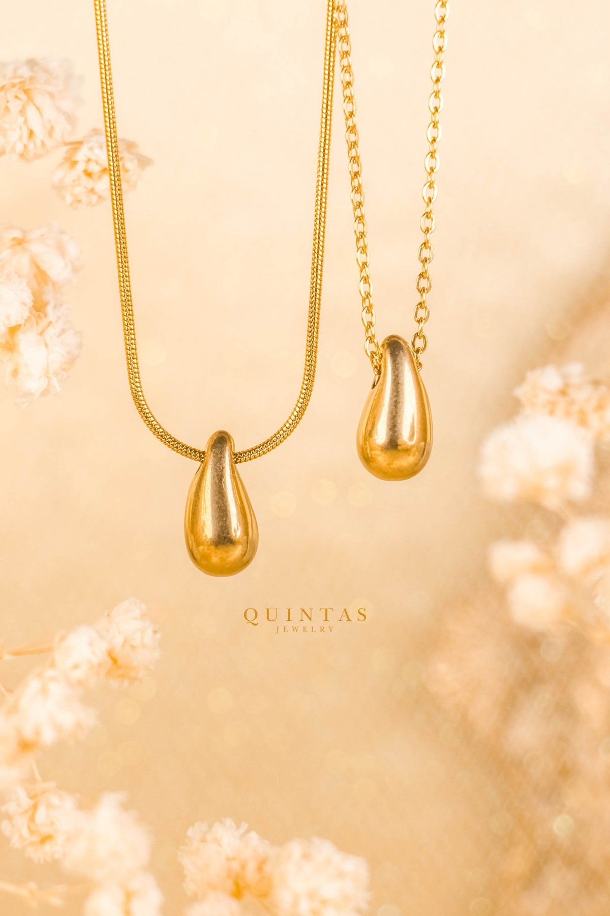 Golden Teardrop Necklace