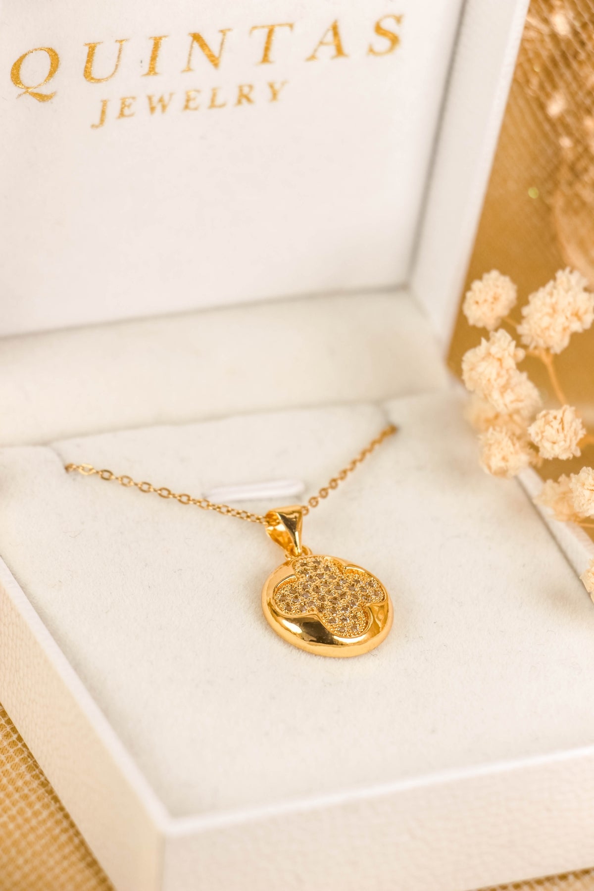 Golden Clover Necklace