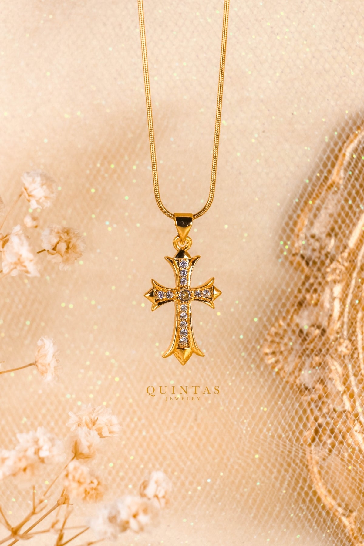 Majestic Diamond Cross Necklace