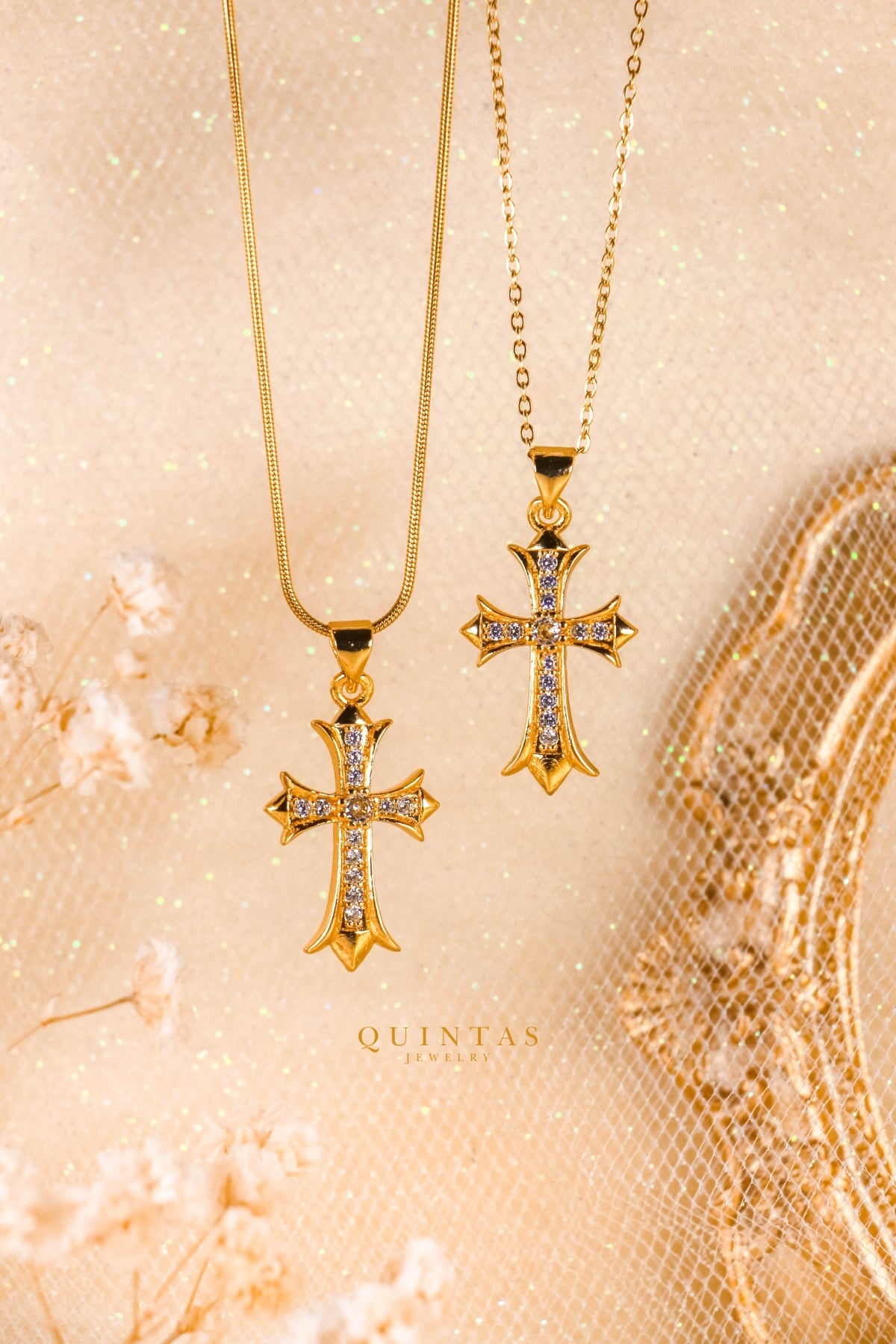 Majestic Diamond Cross Necklace