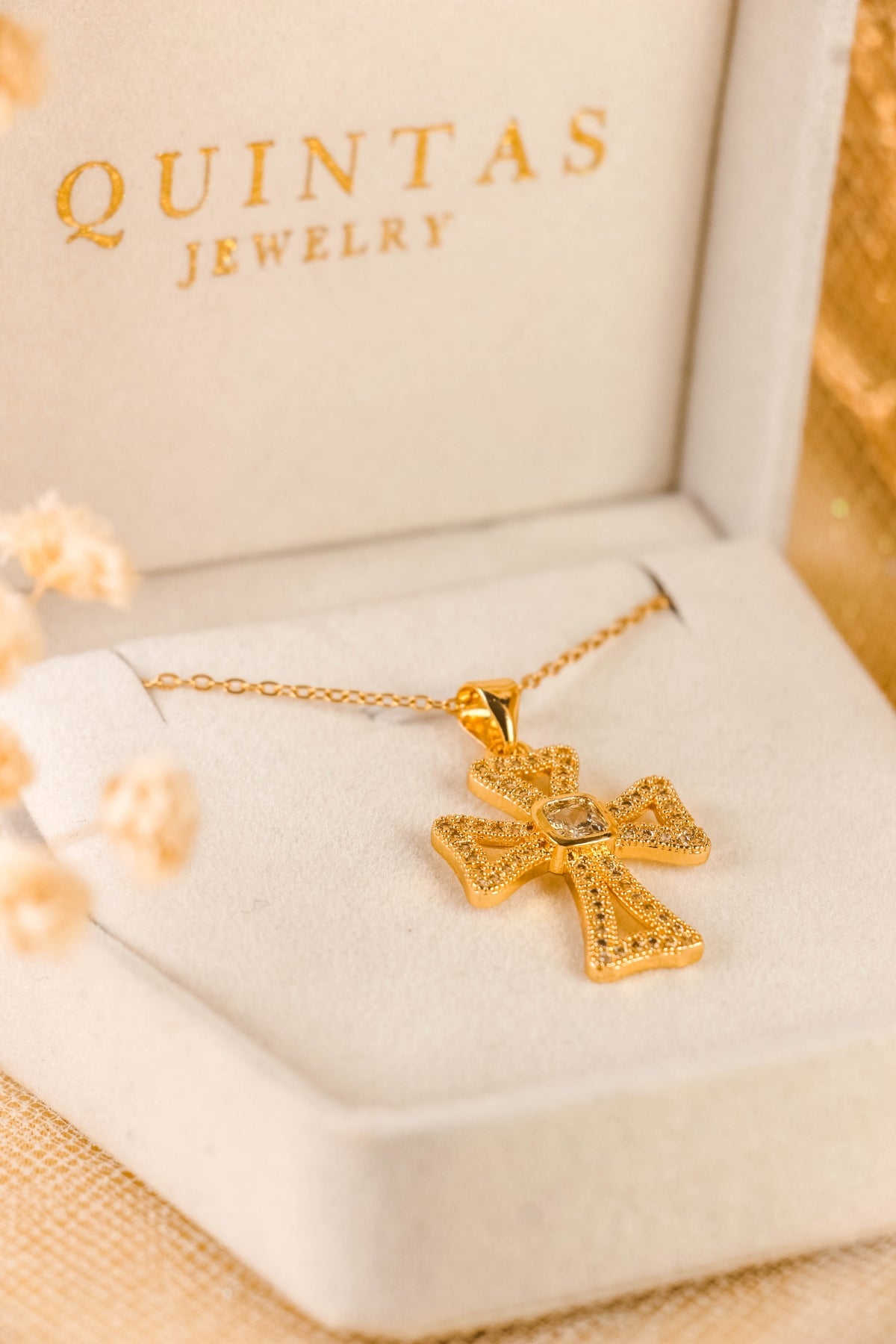 Harmony Diamond Cross Necklace