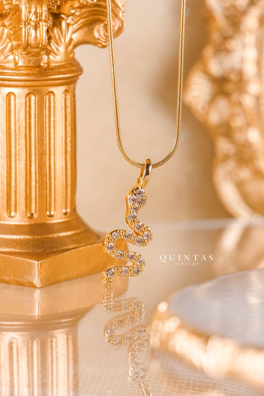 Golden Snake Necklace