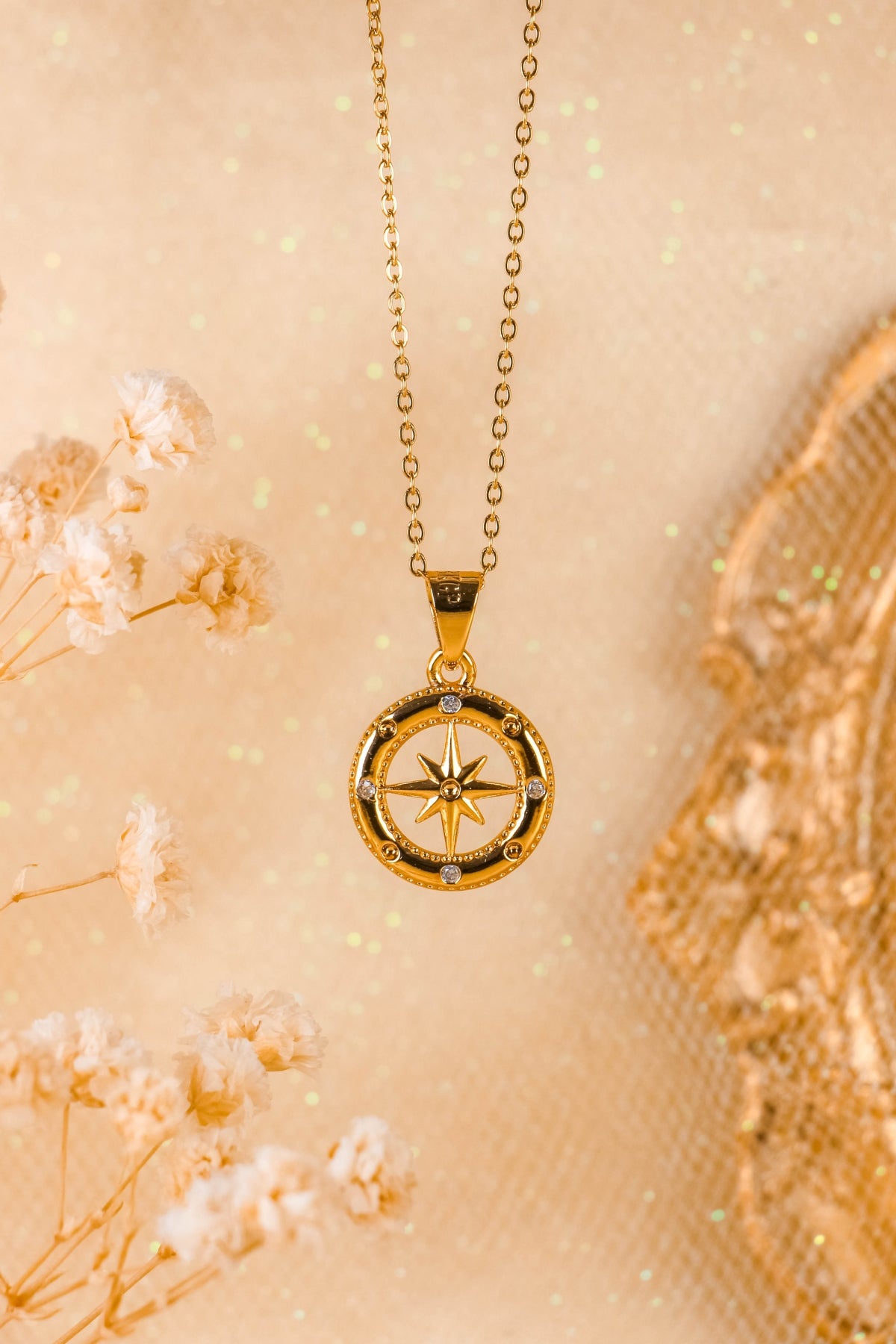 Pocahontas Compass Necklace