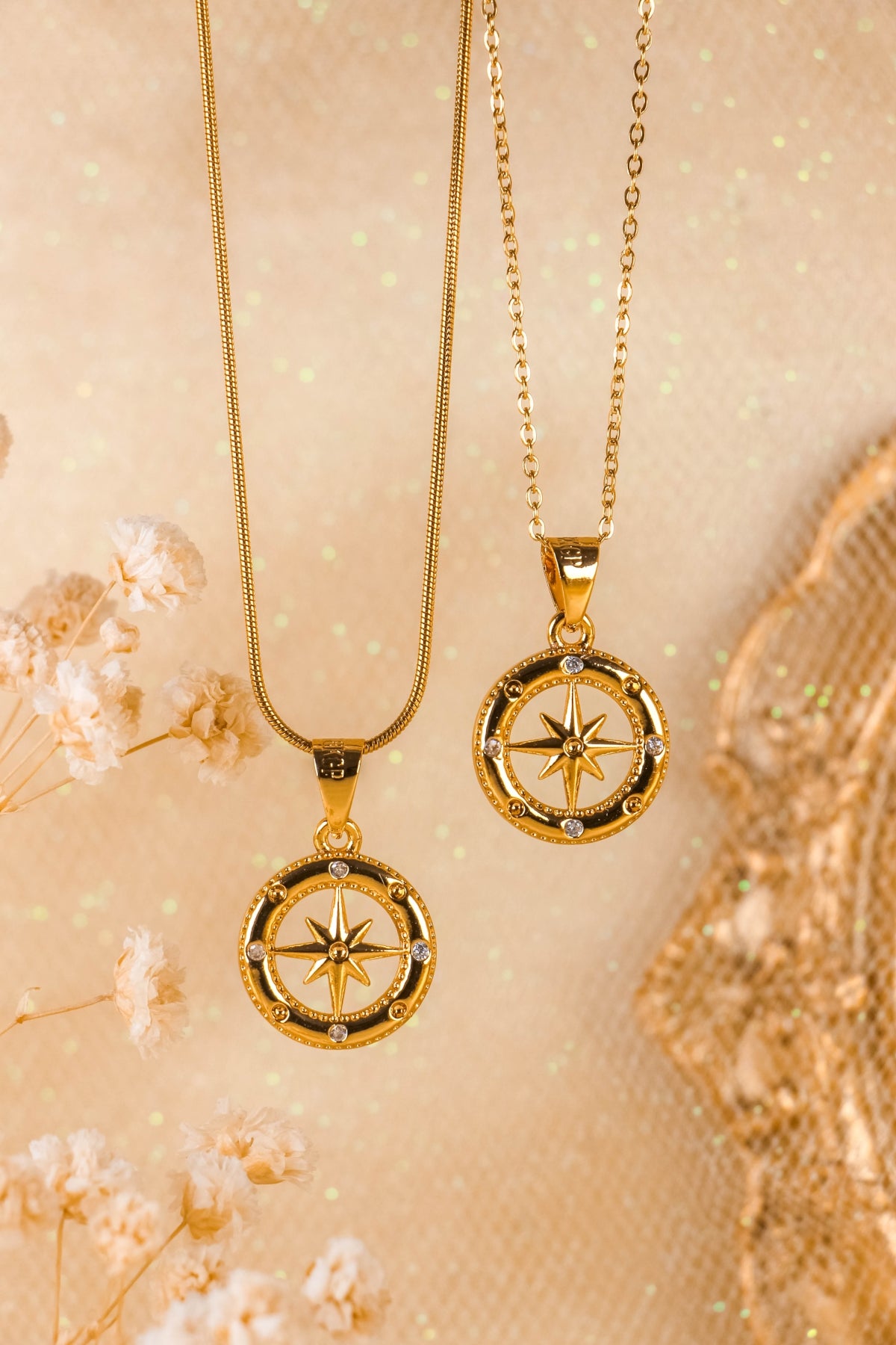 Pocahontas Compass Necklace