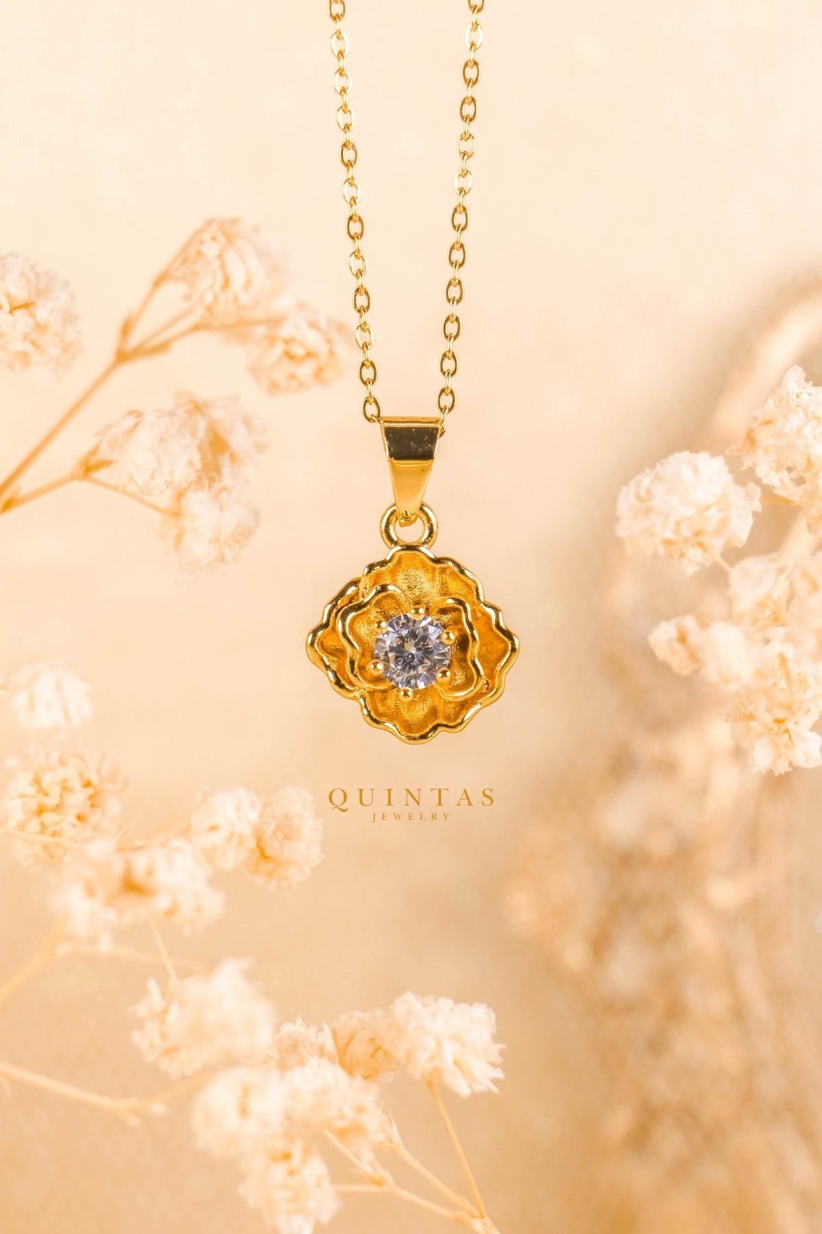 Flower Diamond Necklace