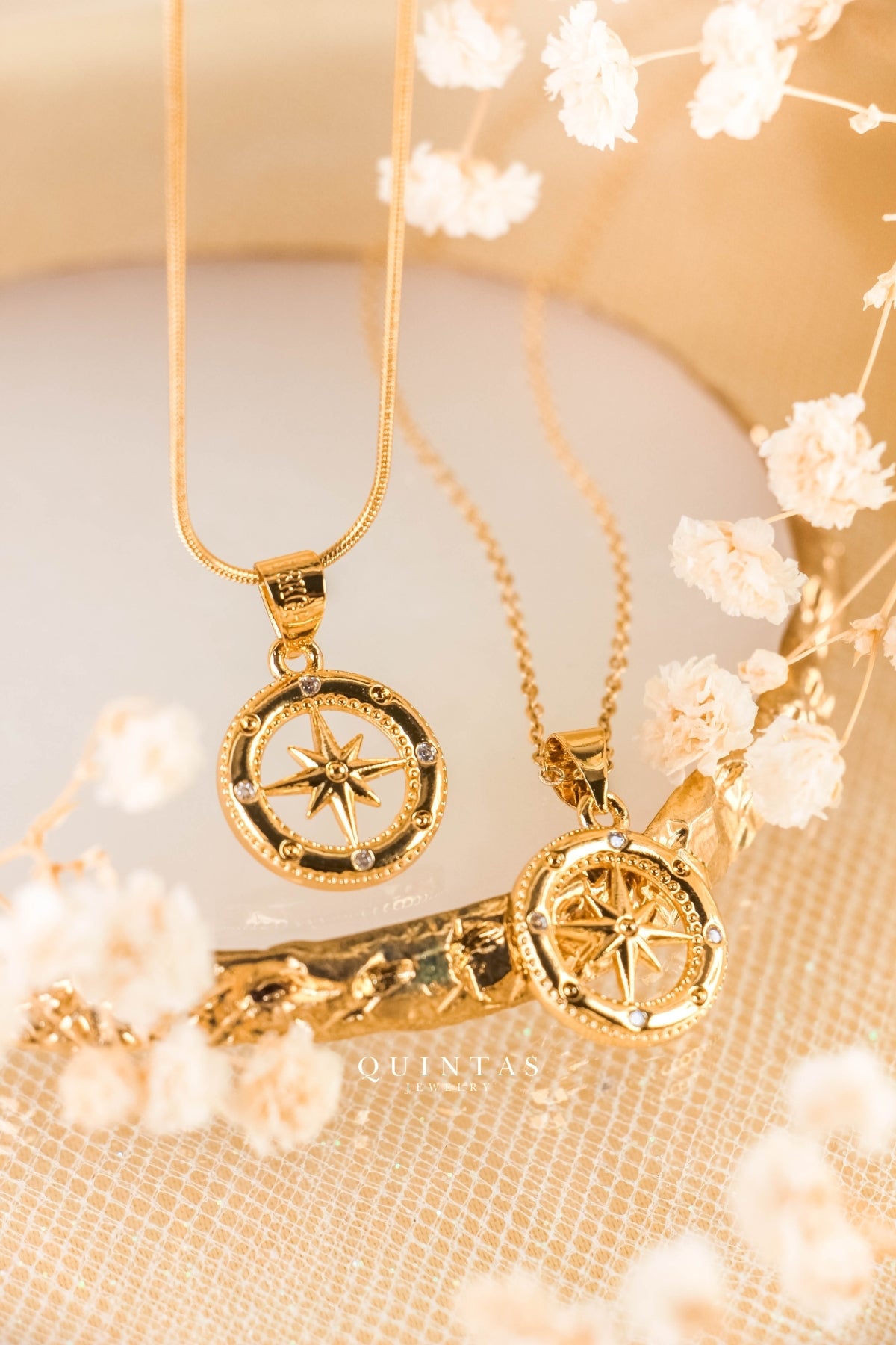 Pocahontas Compass Necklace