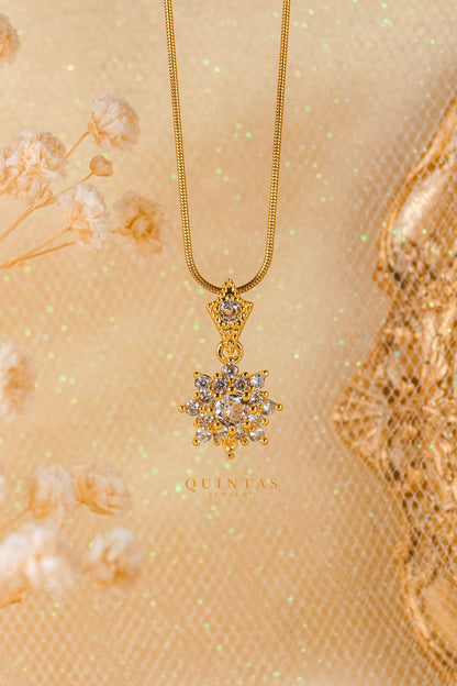 Amari Crystal Sun Necklace