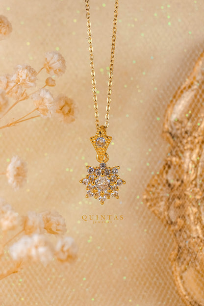 Amari Crystal Sun Necklace