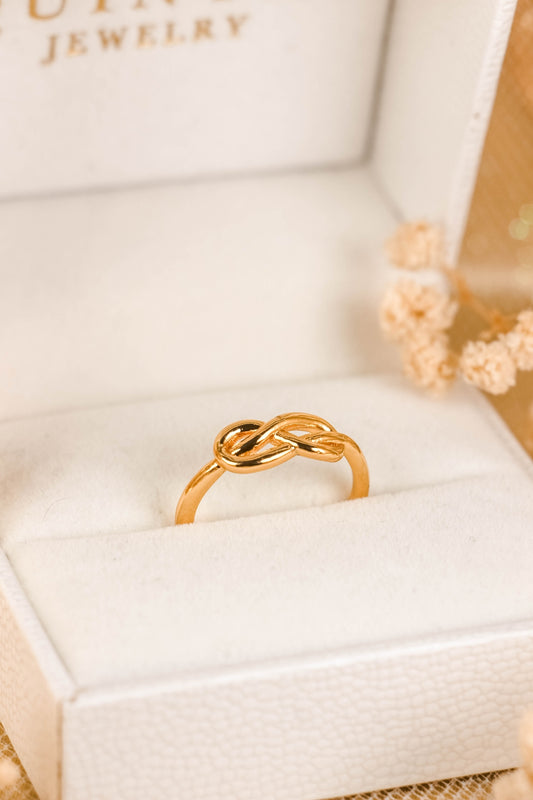 Infinity Gold Ring (Adjustable)