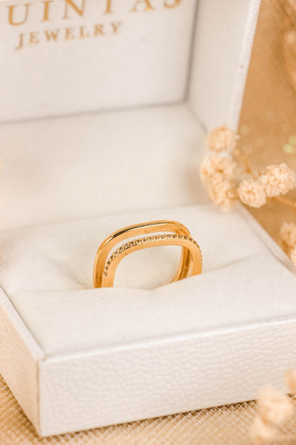 Calyx Square Ring (Adjustable)