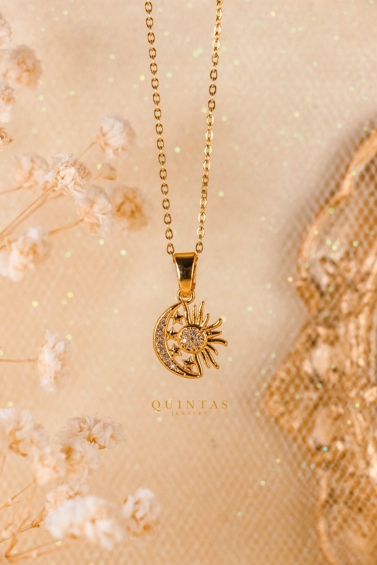 The Goddess of Moon And Sun Necklace