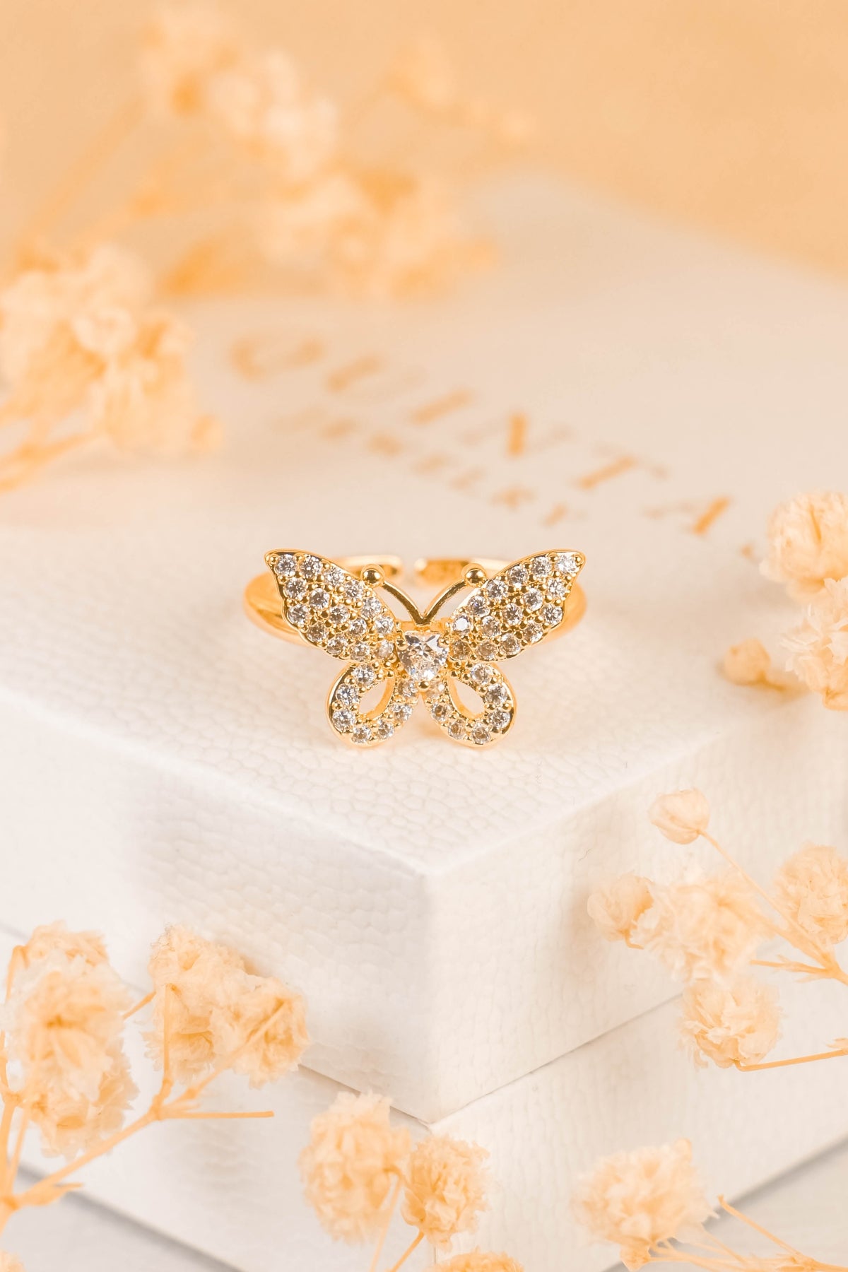 Theia Butterfly Diamond Ring (Adjustable)