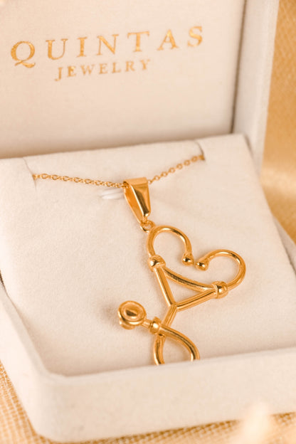 Heart Stethoscope Necklace