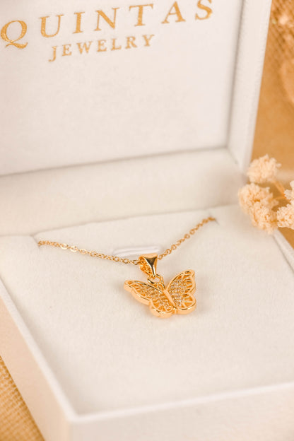 Aurora Butterfly Necklace