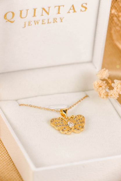 Jane Butterfly Diamond Necklace