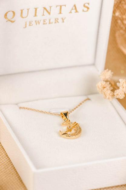 Moon + Arrow Necklace