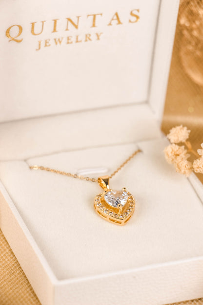 Blythe Diamond Heart Necklace