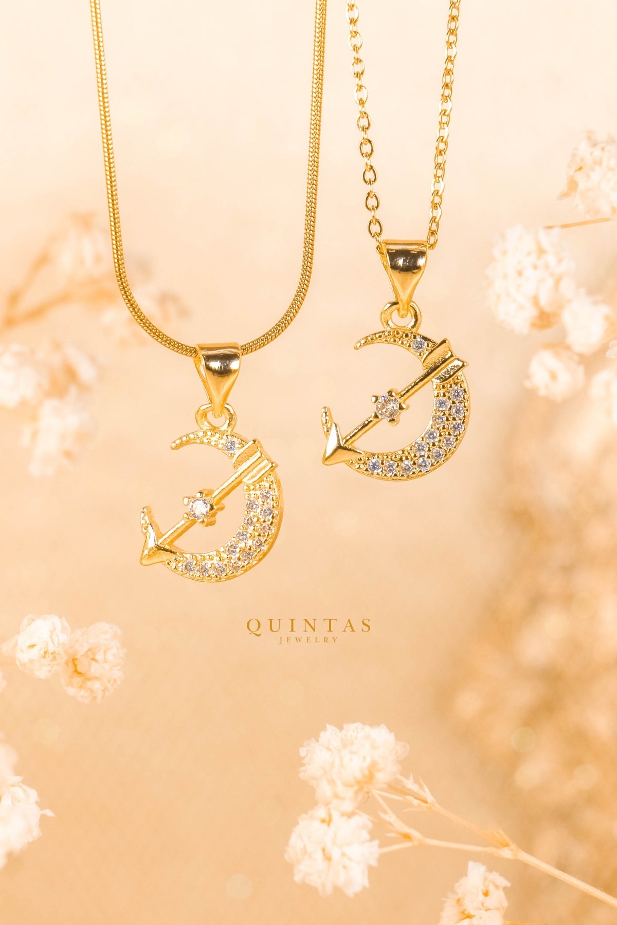 Moon + Arrow Necklace