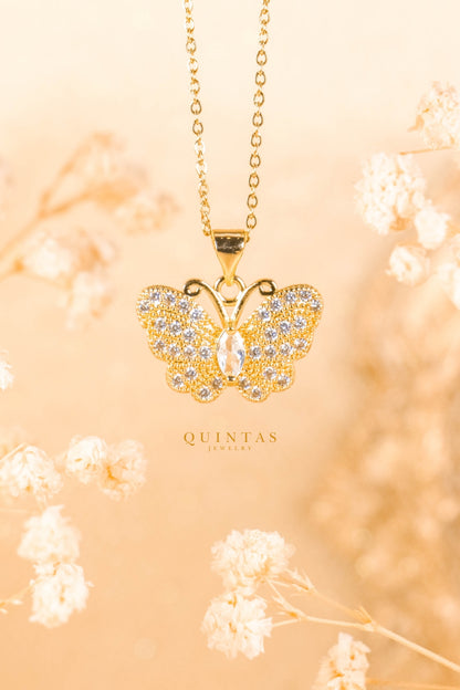 Jane Butterfly Diamond Necklace