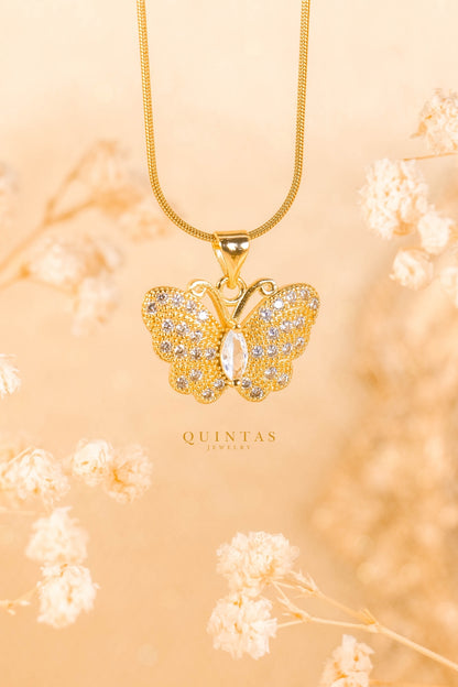 Jane Butterfly Diamond Necklace