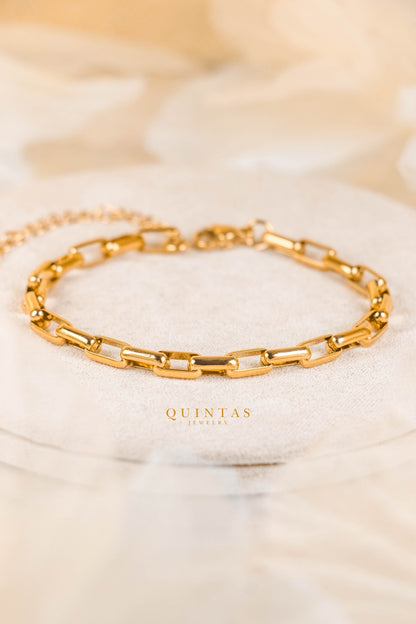 Alethea Square Chain Bracelet