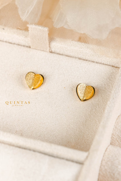 Alyssa Heart Stud Earrings