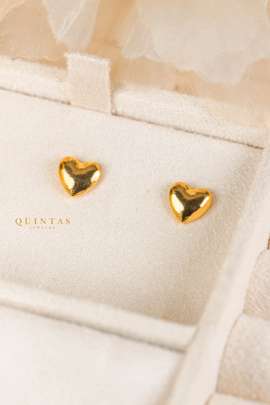 Classic Heart Stud Earrings