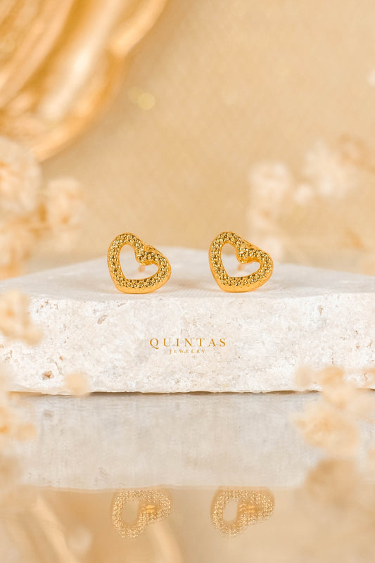 Amalia Heart Stud Earrings